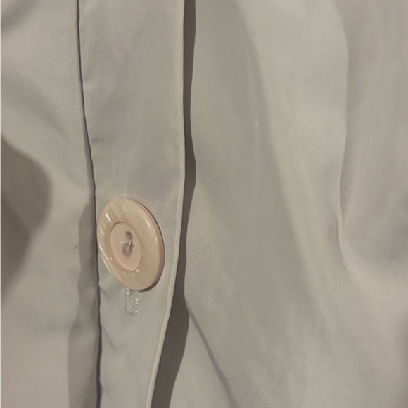 I.C collection Stylish Beige Ruffle Trench rain Coat - Picture 7 of 8